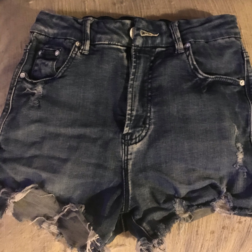 Mother jean shorts